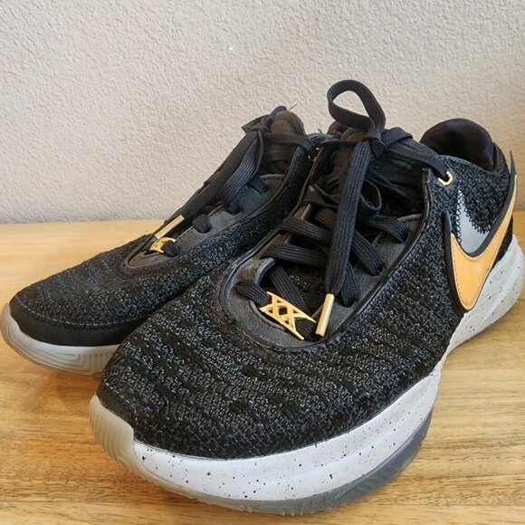 Nike Mens LeBron XX Basketball Shoes DJ5423-003 Black Metallic Gold Size 9.5 main image 5